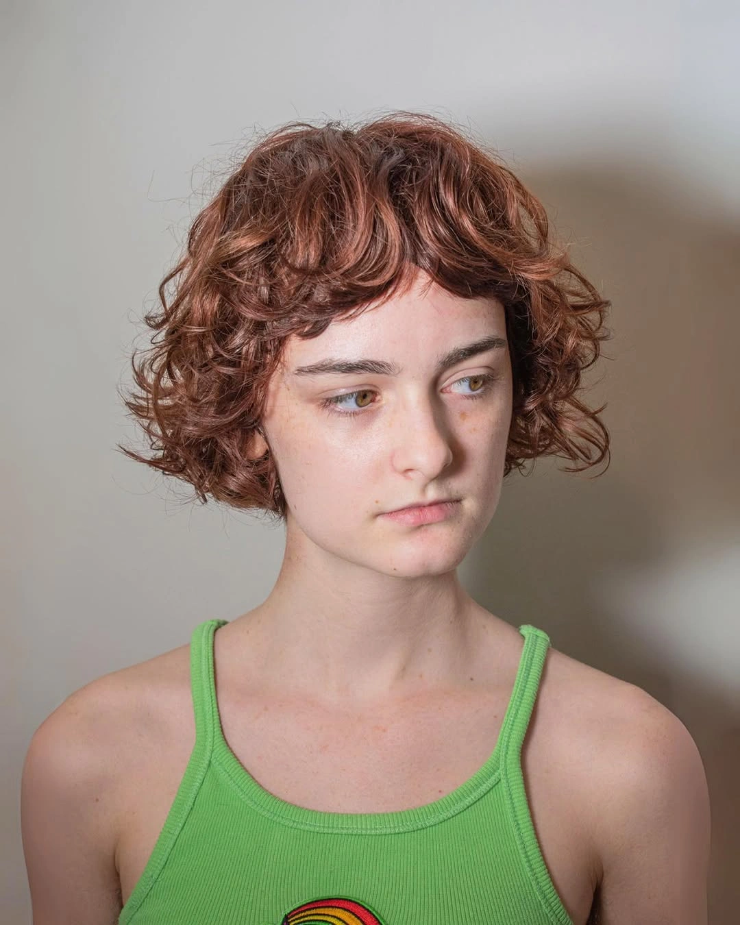 fall French Bob 2026 Curly Copper French Bob with Artistic Micro Fringe
