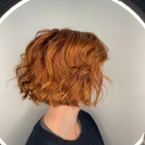 fall French Bob 2026 Textured Copper Bob with Hidden Stacking