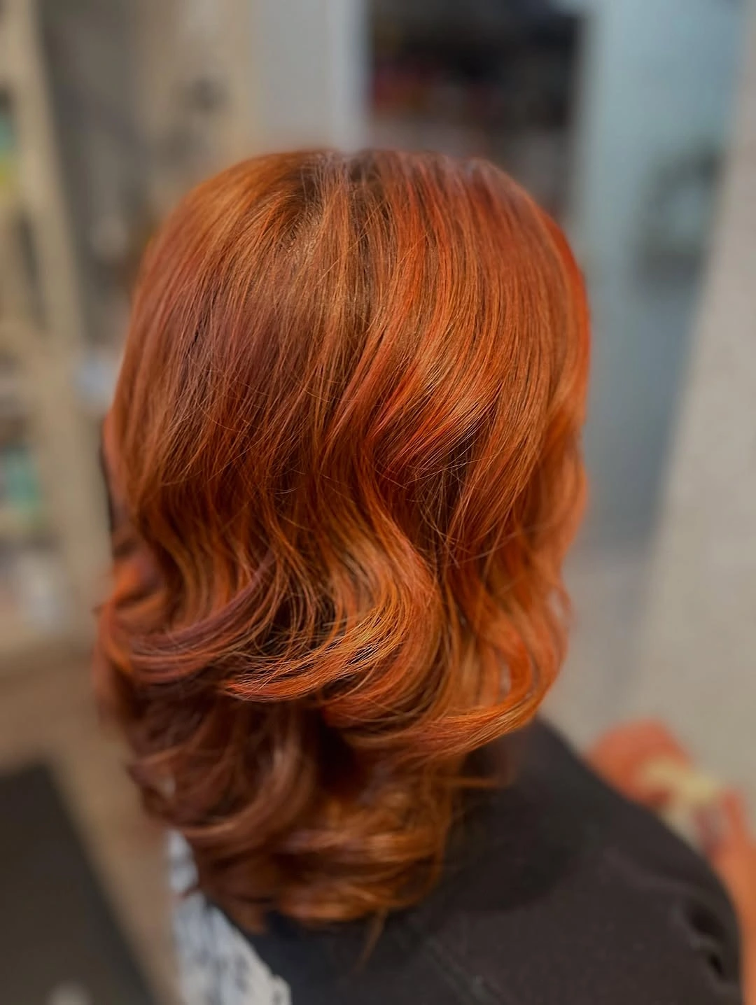 fall hair colour ideas 2026 Classic Cinnamon Copper With Soft Vintage Waves