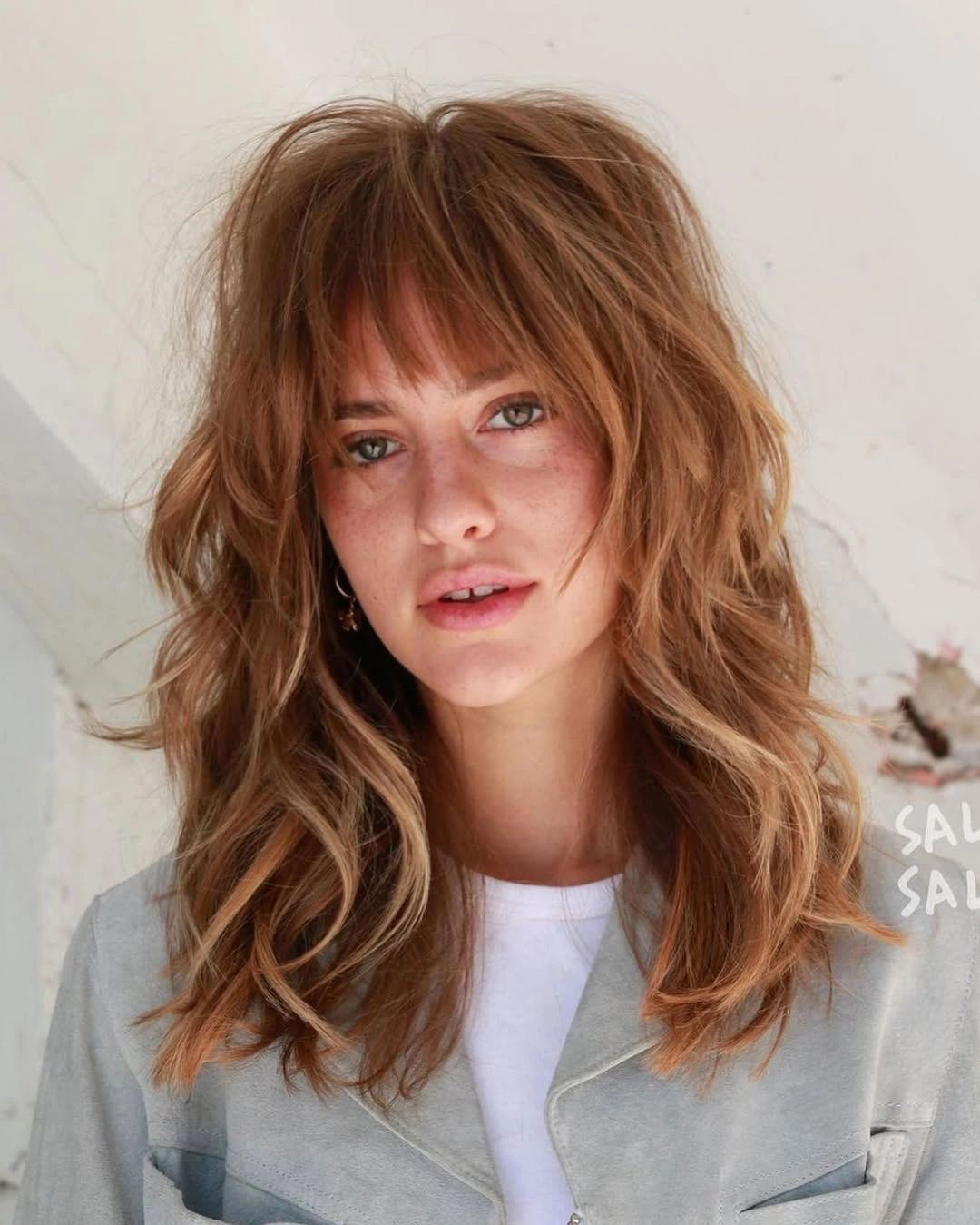 fall haircuts for women 2026 Modern Layered Wolf Cut With Airy Curtain Fringe