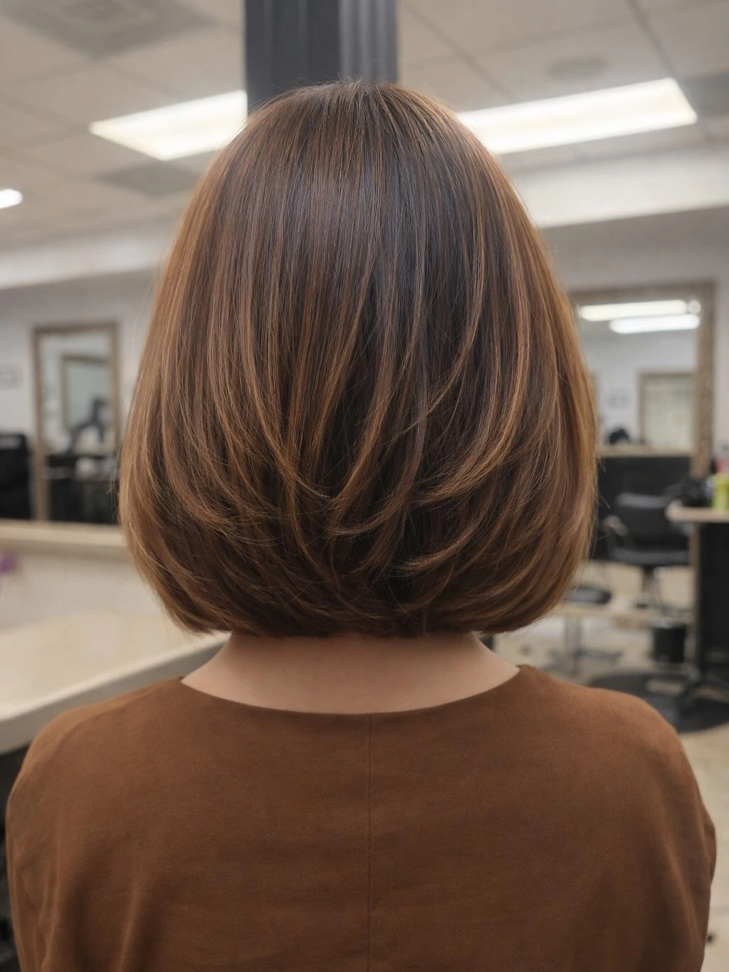 fall haircuts for women 2026 Soft Layered Blunt Bob With Natural Volume