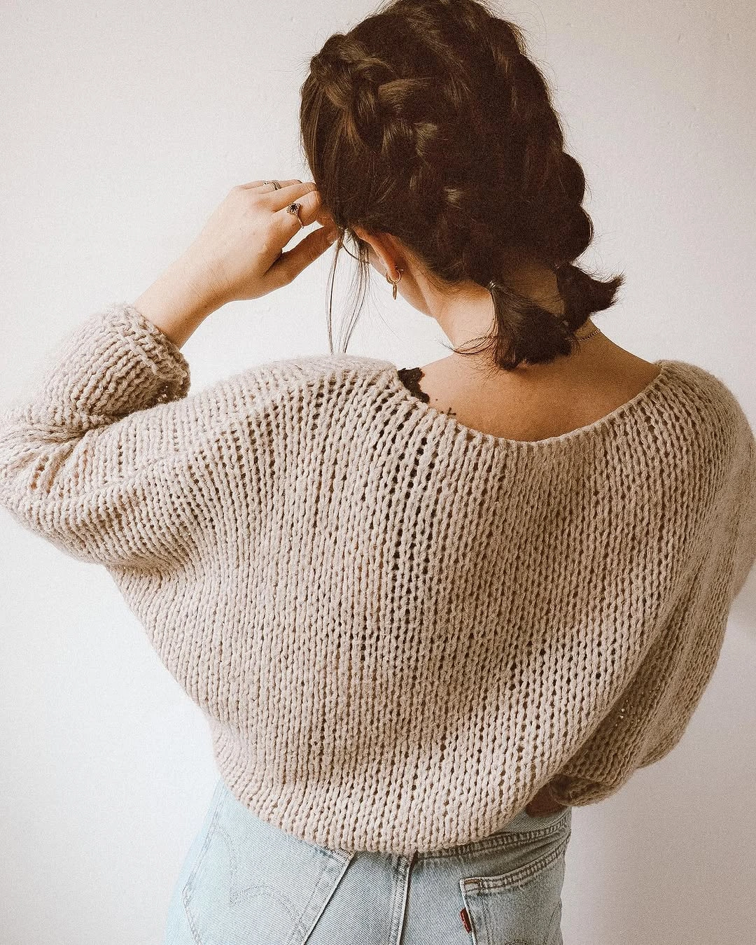 Fall hairstyles for office 2026 Relaxed Braided Low Pony for Cozy Fall Days