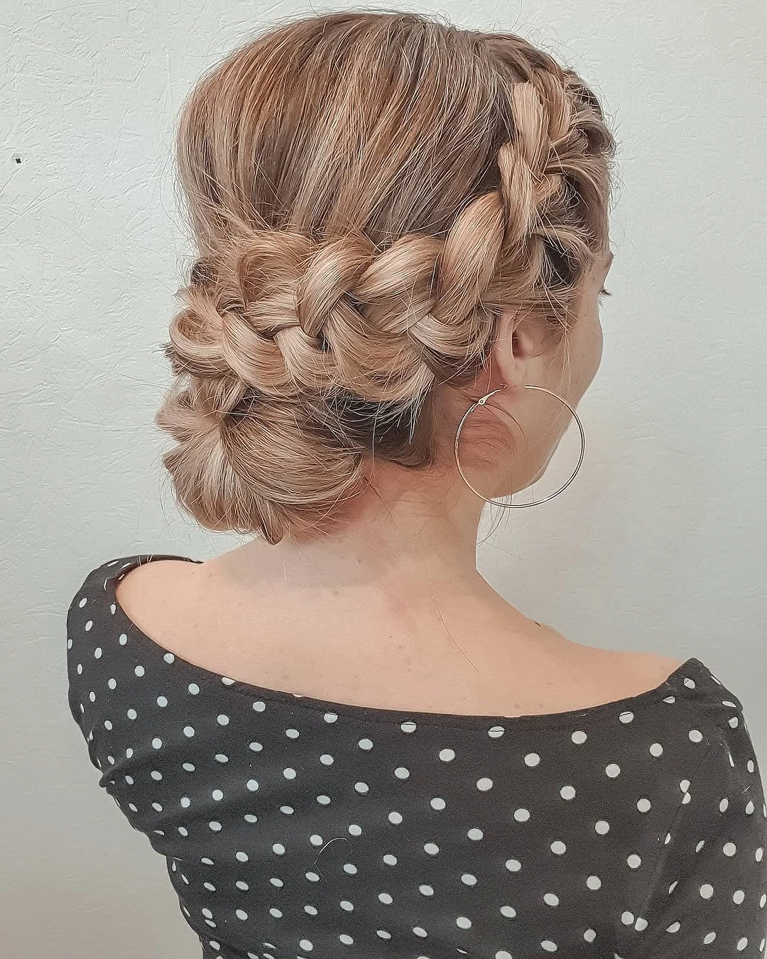 Fall hairstyles for office 2026 Romantic Braided Low Chignon