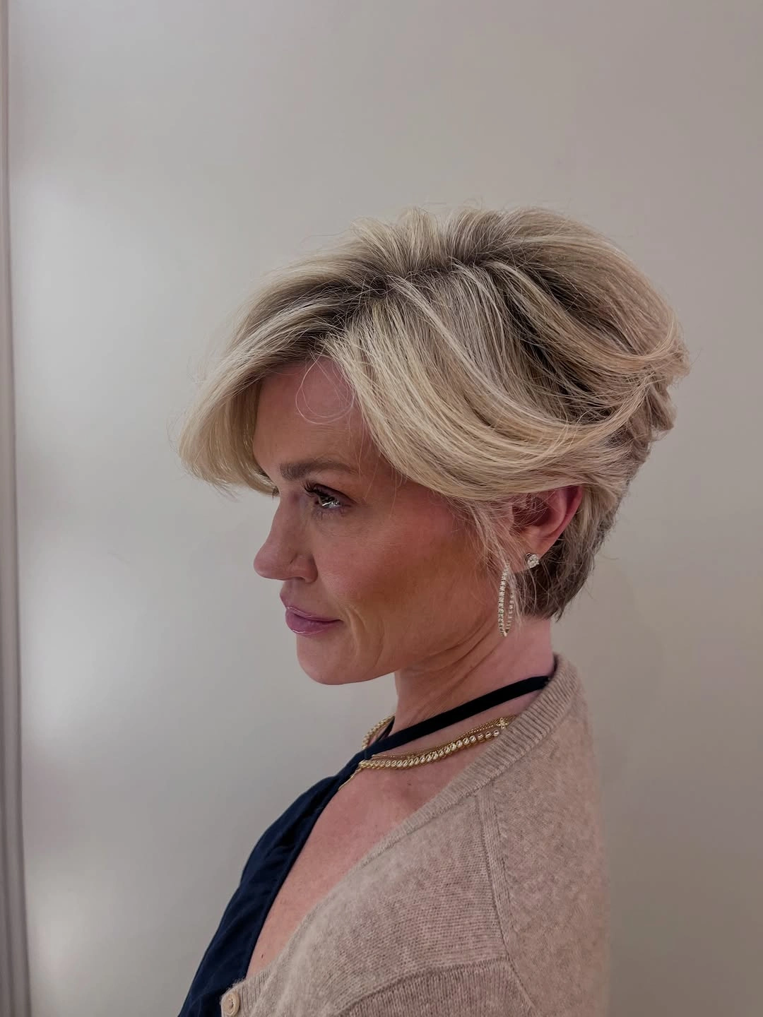 Fall hairstyles for short hair 2026 Feathered Blonde Volume Pixie With Lifted Layers