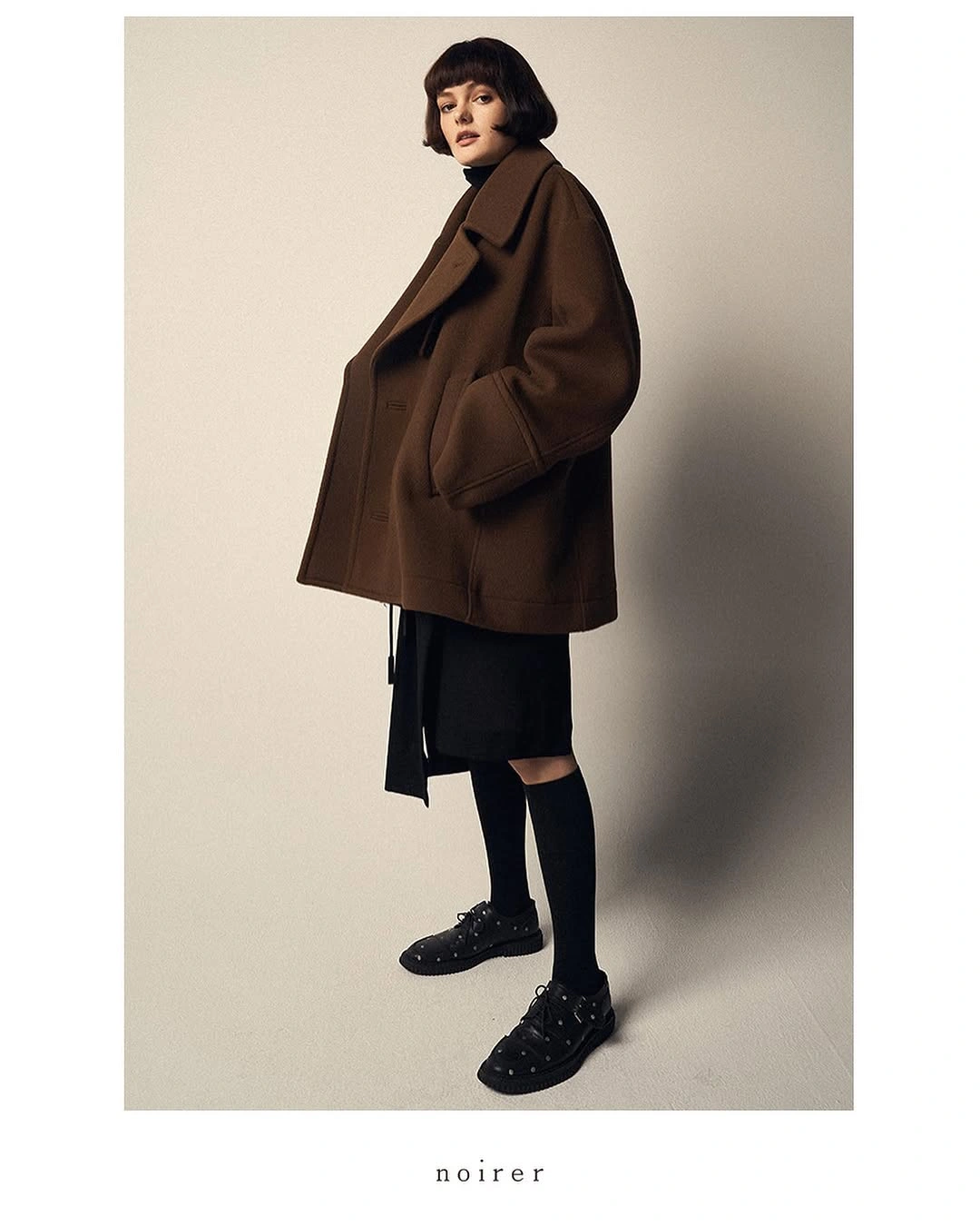 fall outfits with peacoat 2026 Oversized Chocolate Peacoat For Modern Minimalists