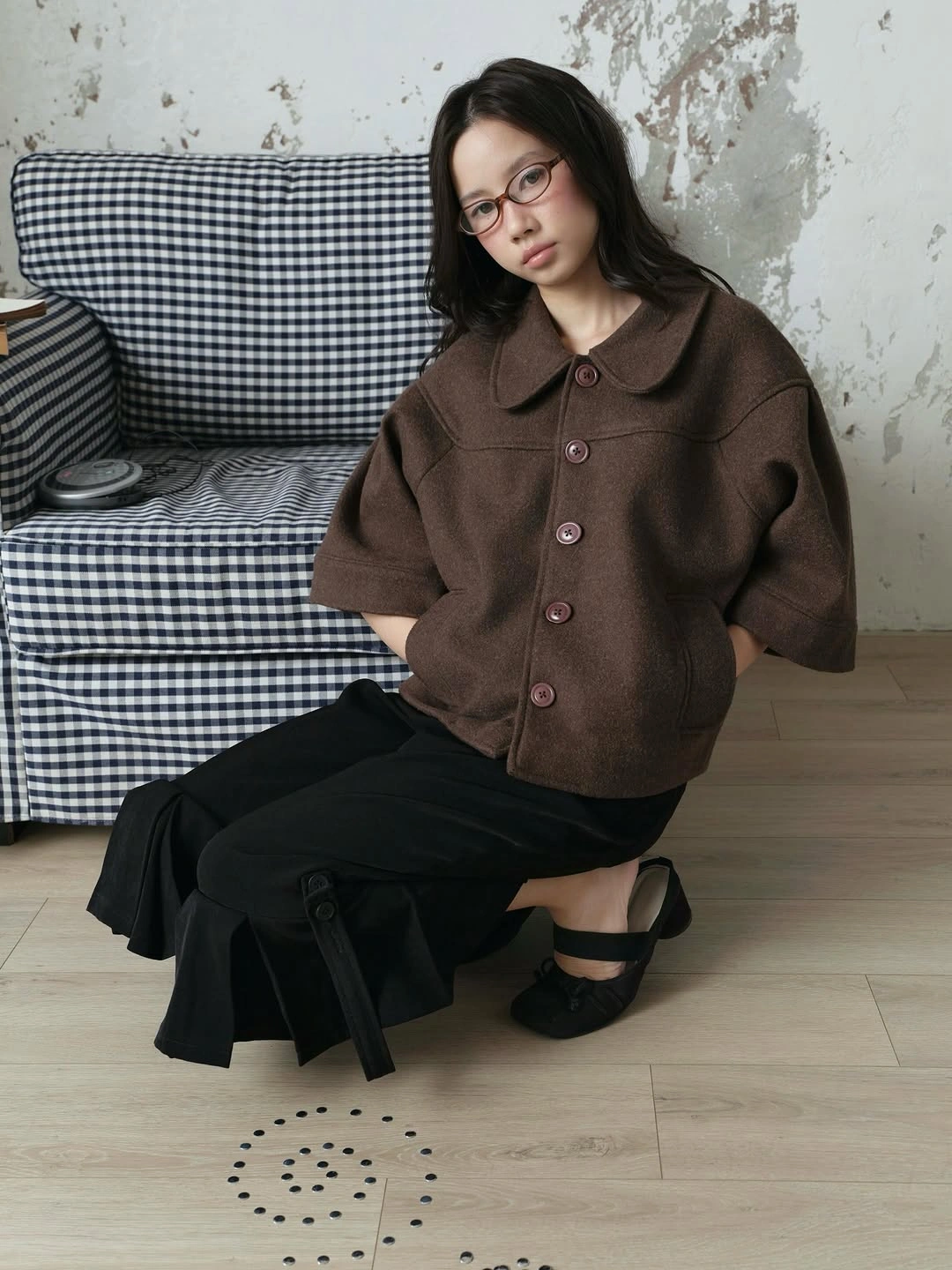 fall outfits with peacoat 2026 Chocolate Brown Short Peacoat Embraces Quiet Luxury