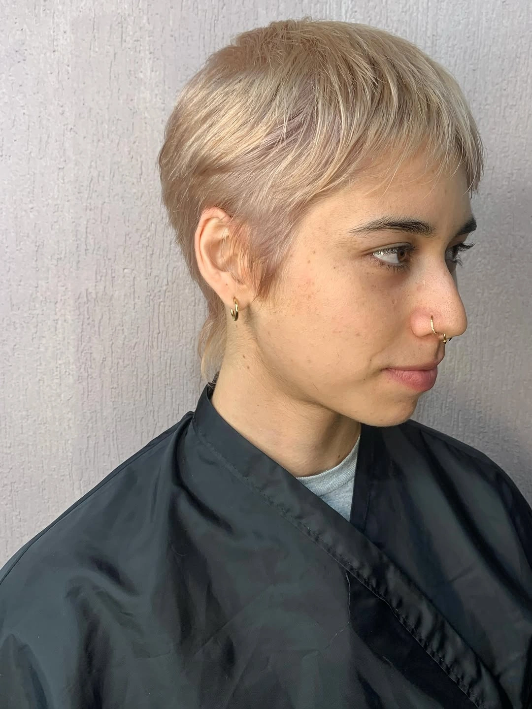 fall pixie haircut ideas 2026 Soft Platinum Pixie With Delicate Fringe