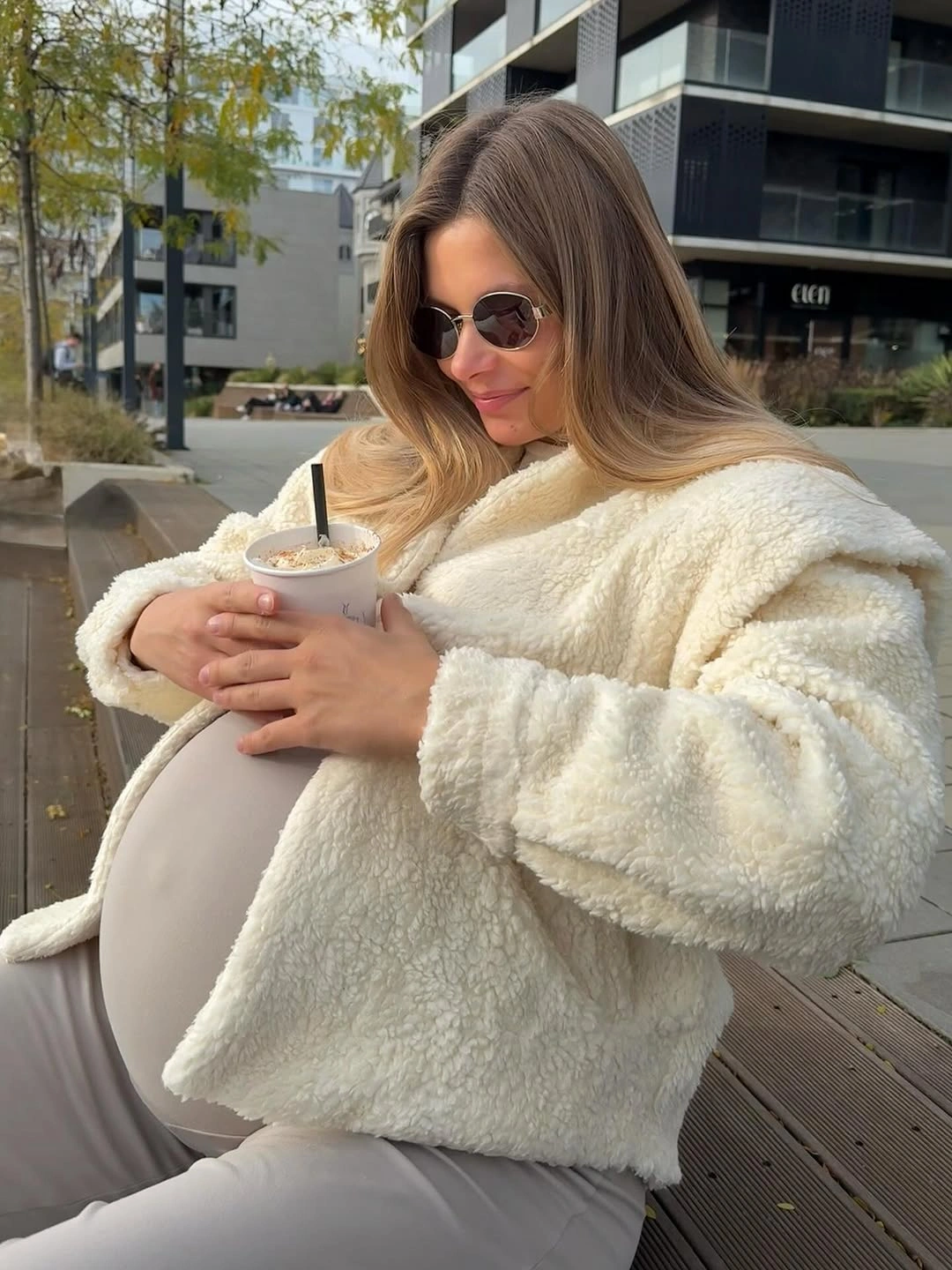 fall pregnancy outfits 2026 Cozy Cream Layers That Make Everyday Feel Elevated