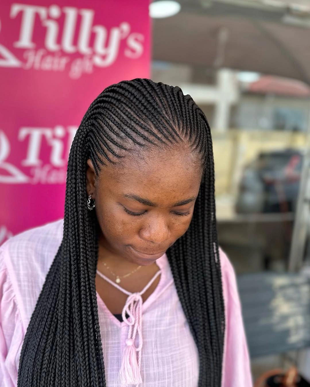 feed in braid hairstyles Timeless Straight Feed-In Braids With Perfect Symmetry