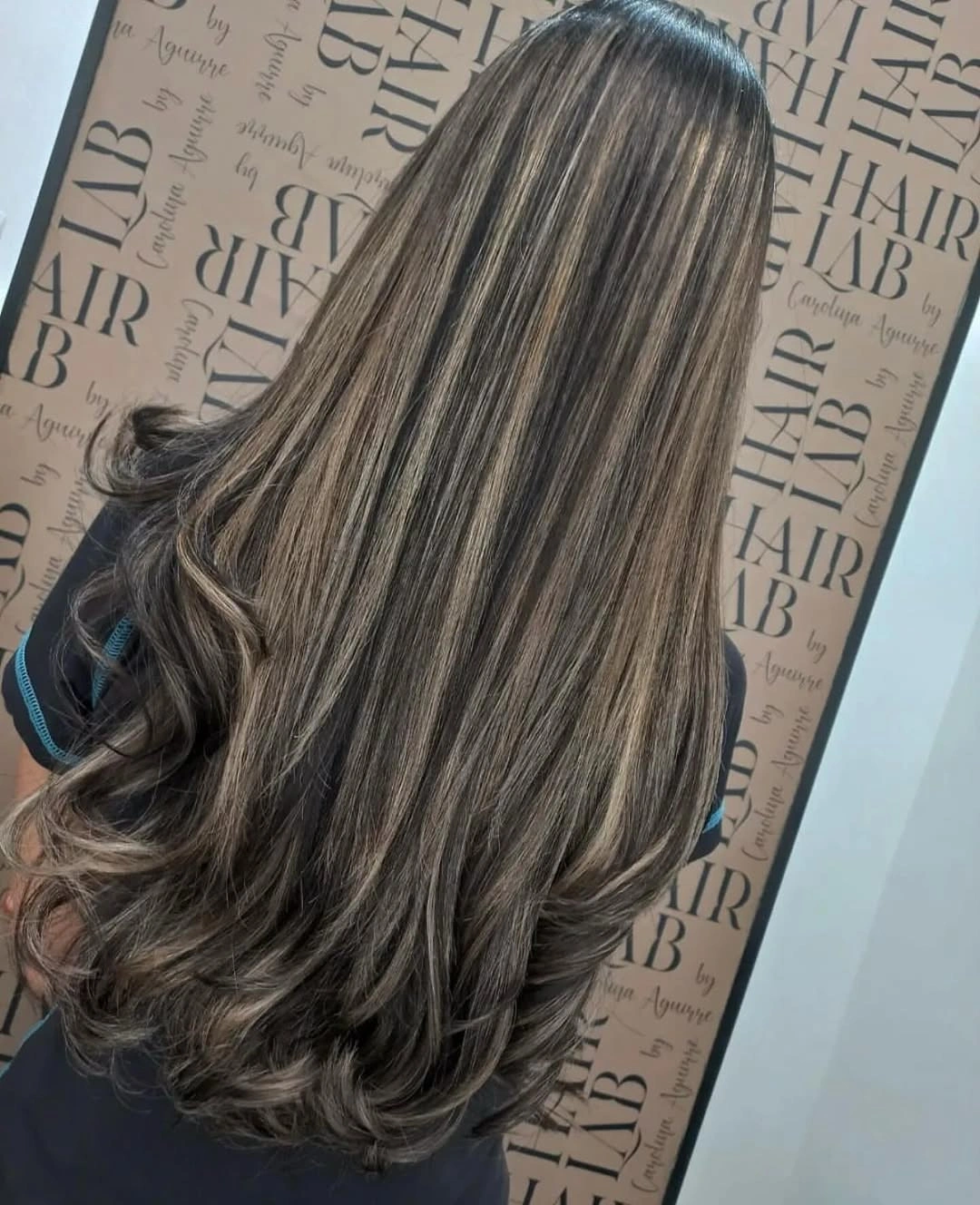 full head babylights blonde on brown hair Glossy Brunette Layers With Fine Champagne Highlights