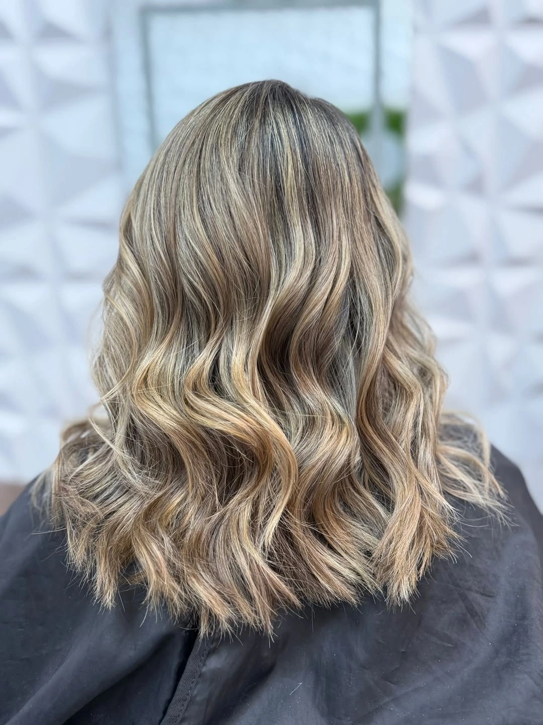 full head babylights blonde on brown hair Beachy Blonde Waves With Seamless Brunette Depth