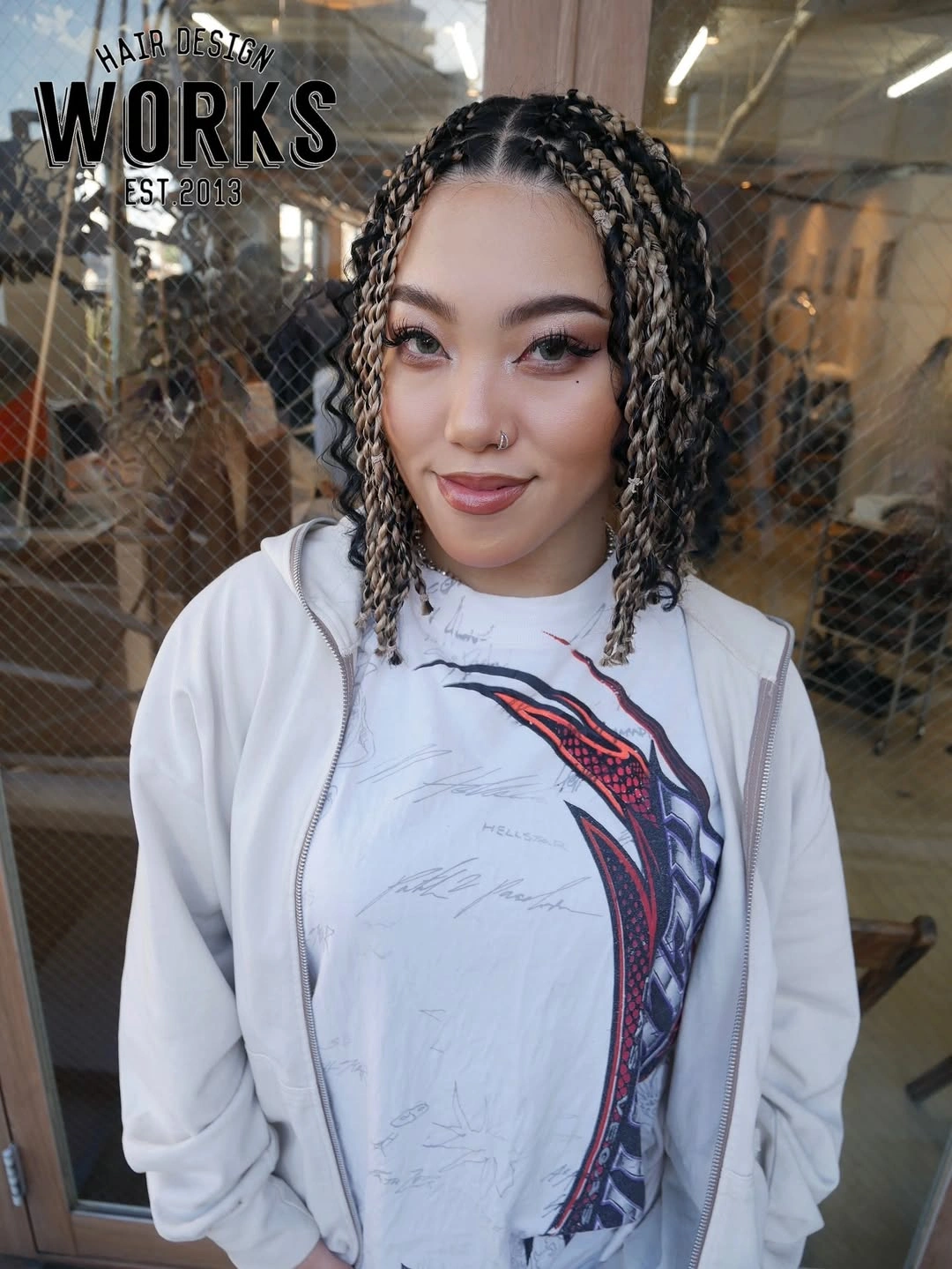 goddess braid Chic Bob-Length Goddess Braids with Soft Contrast Highlights