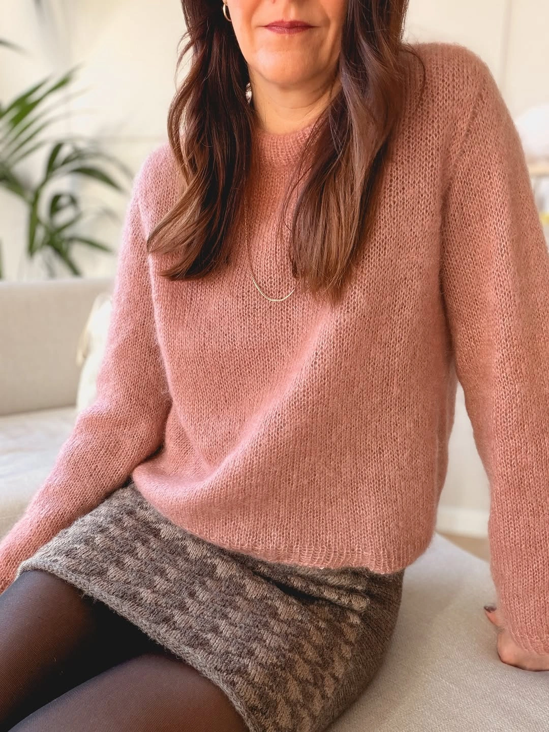 knit skirt outfits fall 2026 Soft Pink Knits That Make Everyday Fall Feel Feminine