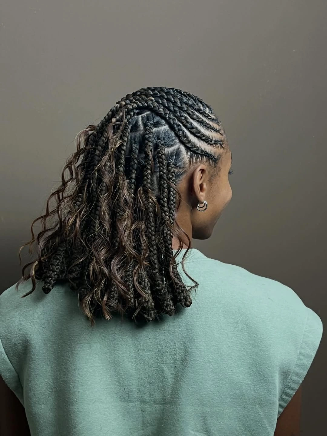 lemonade braid hairstyle Soft Shoulder-Length Lemonade Braids With Loose Curls