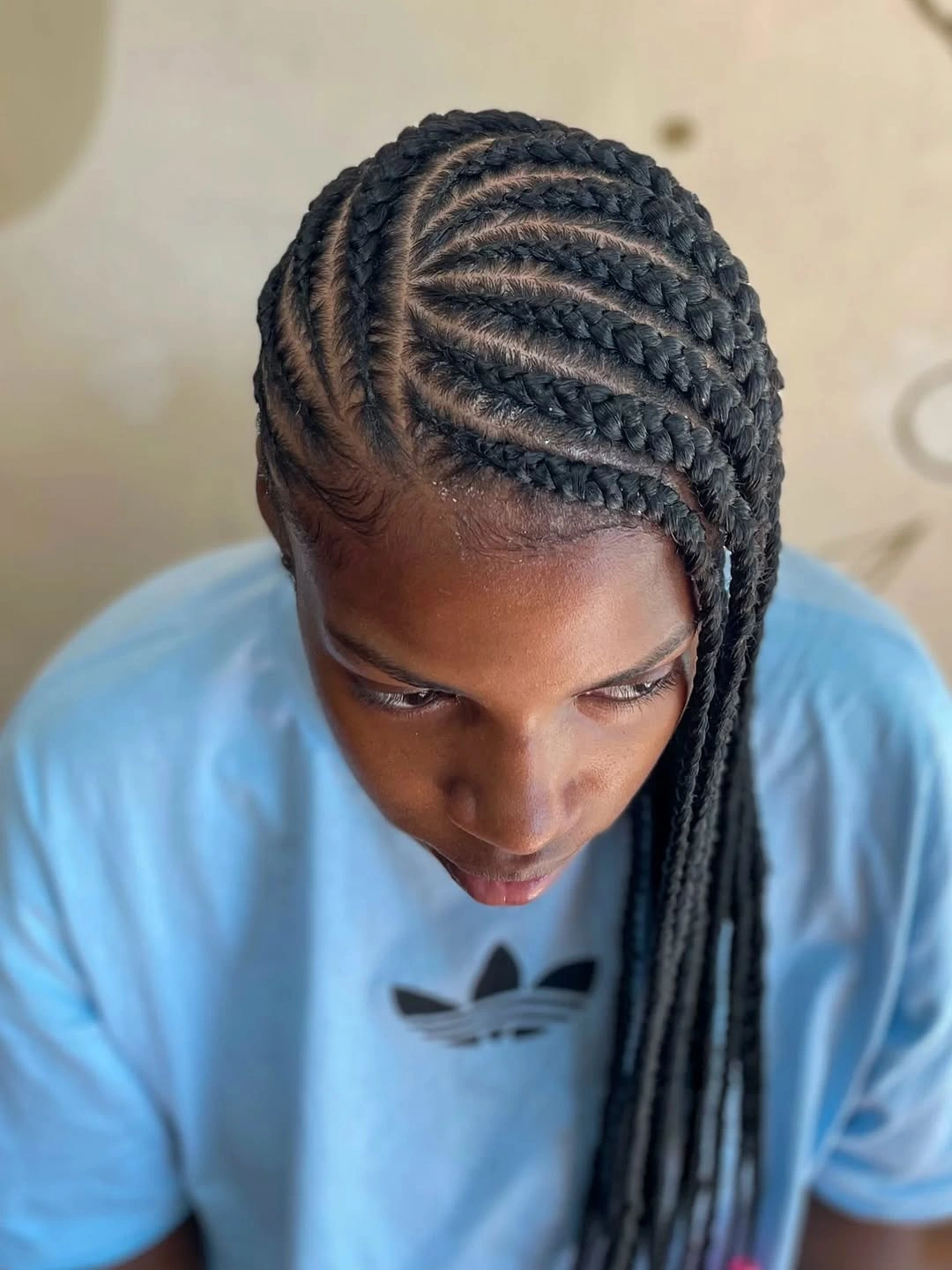 lemonade braid hairstyle Sleek Everyday Lemonade Braids With Clean Side Parting