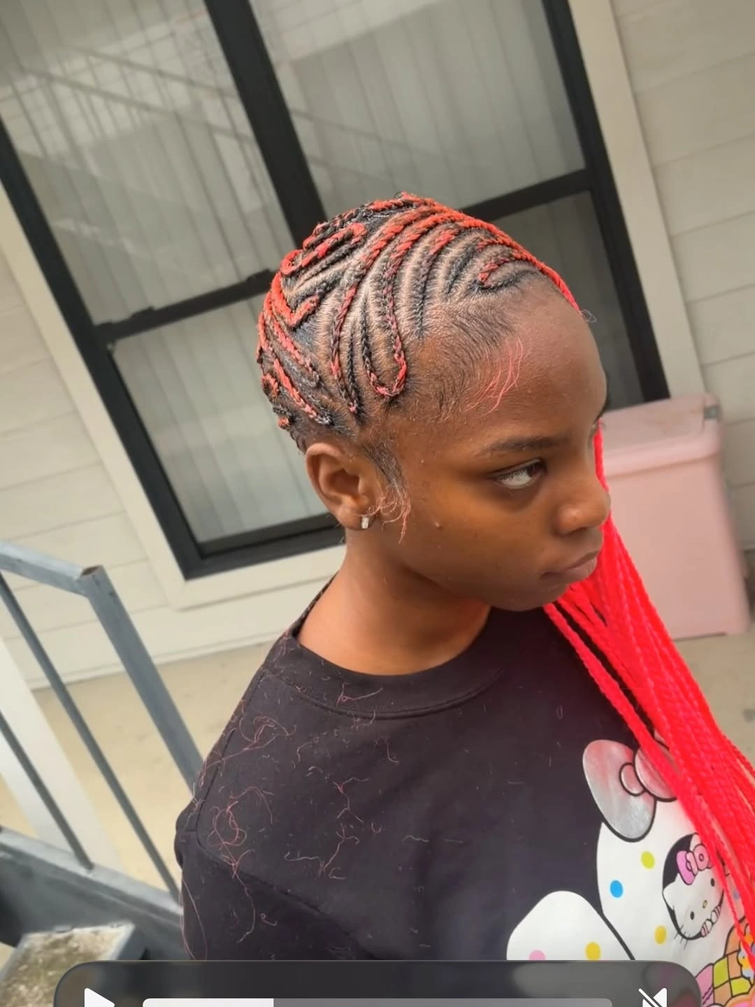 lemonade braid hairstyle Bright Neon Lemonade Braids With Bold Color Contrast