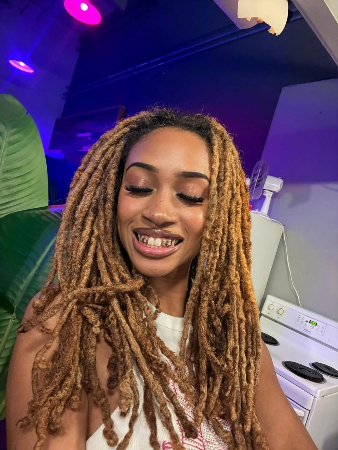 locs hairstyles for black women Long Honey Soft Locs With Effortless Volume