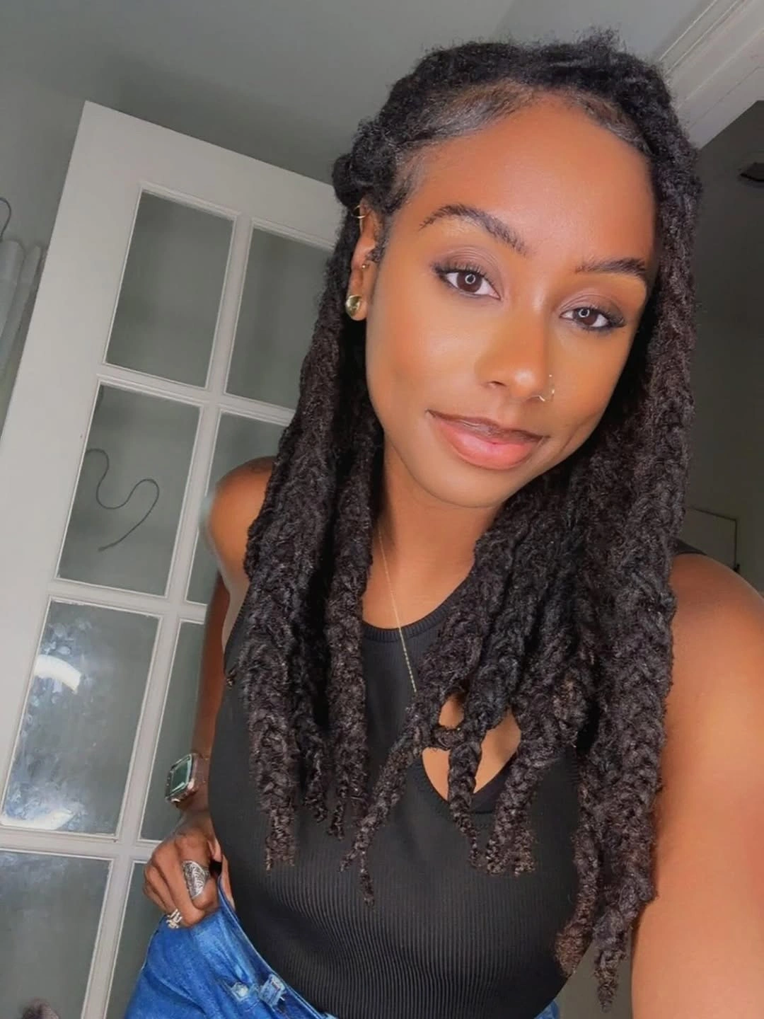 locs hairstyles for black women Soft Rope Locs With Effortless Movement