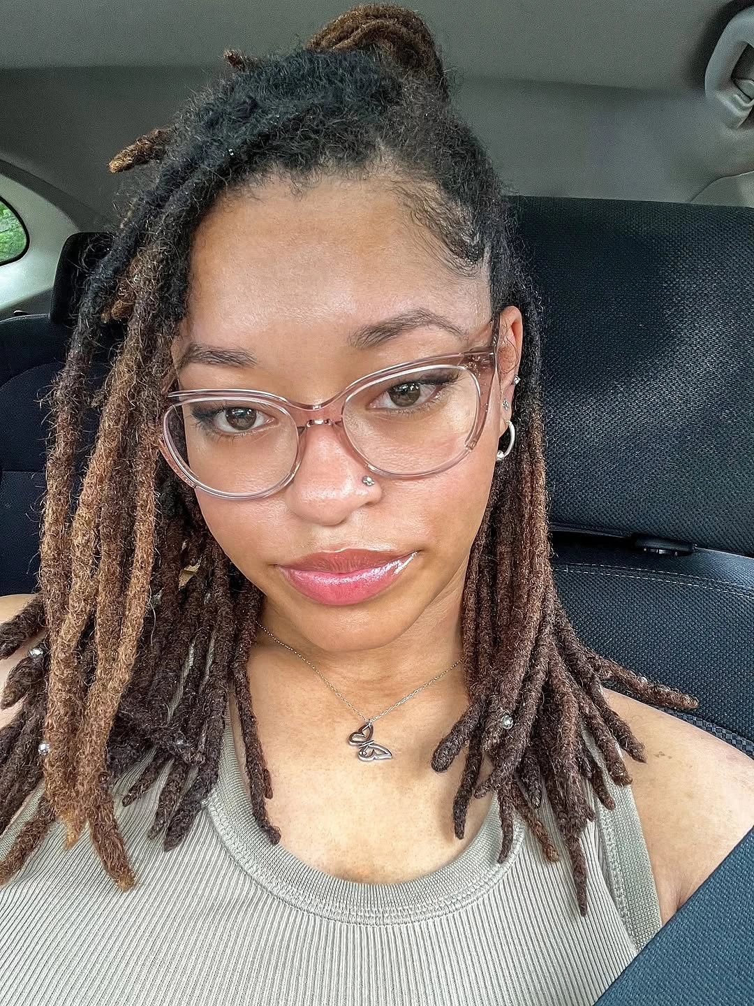 locs hairstyles for black women Shoulder-Length Locs With Soft Face-Framing Layers