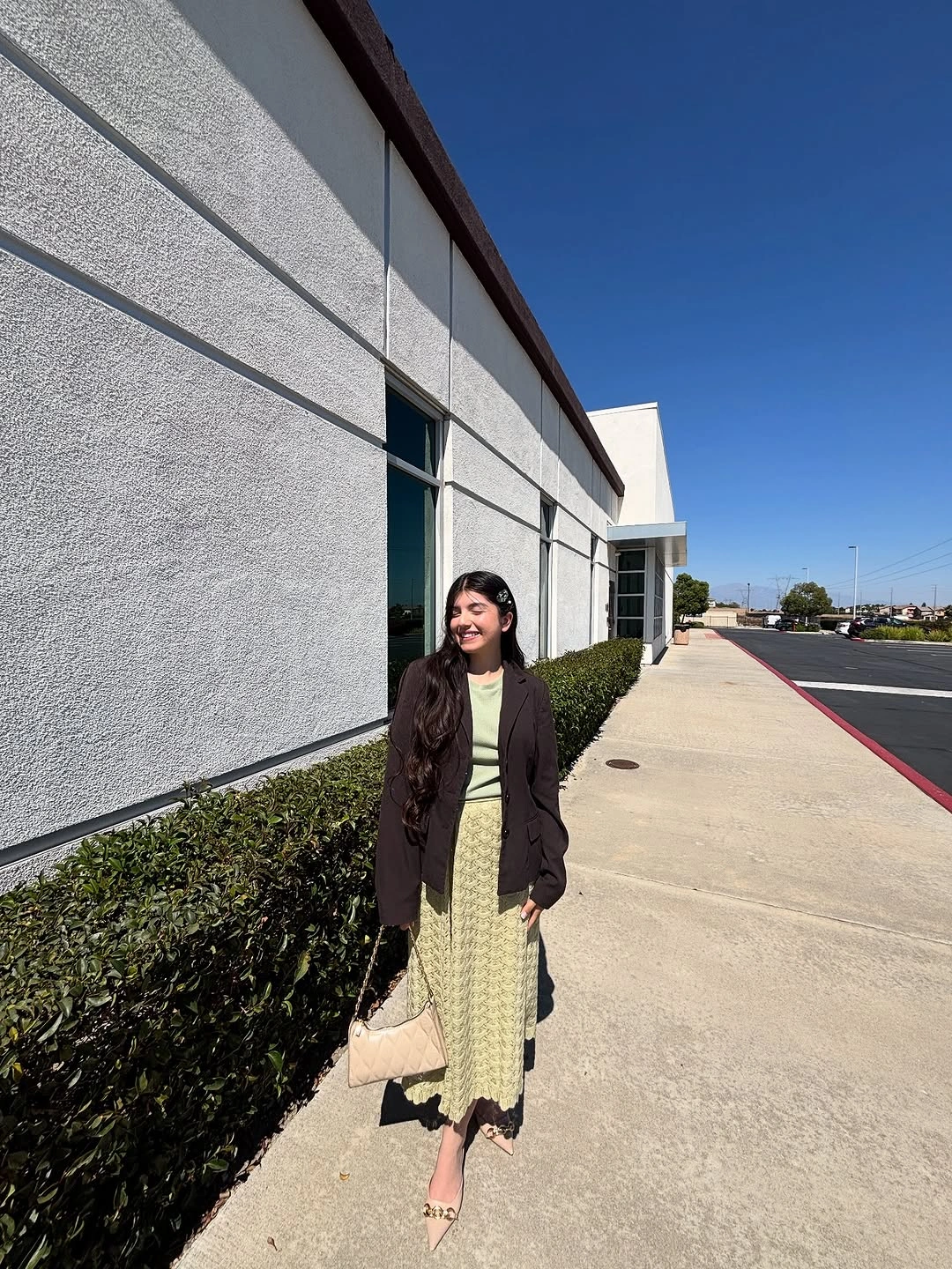 modest fall outfits 2026 Soft Sage and Chocolate Layers for a Fresh Autumn Palette