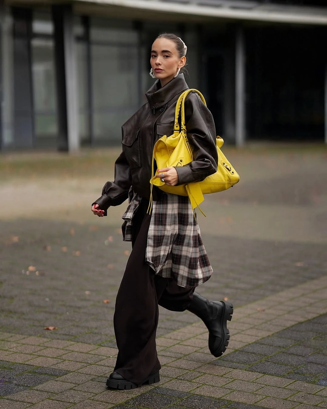 September outfits ideas 2026 Dark Layers With Plaid Shirt Tie