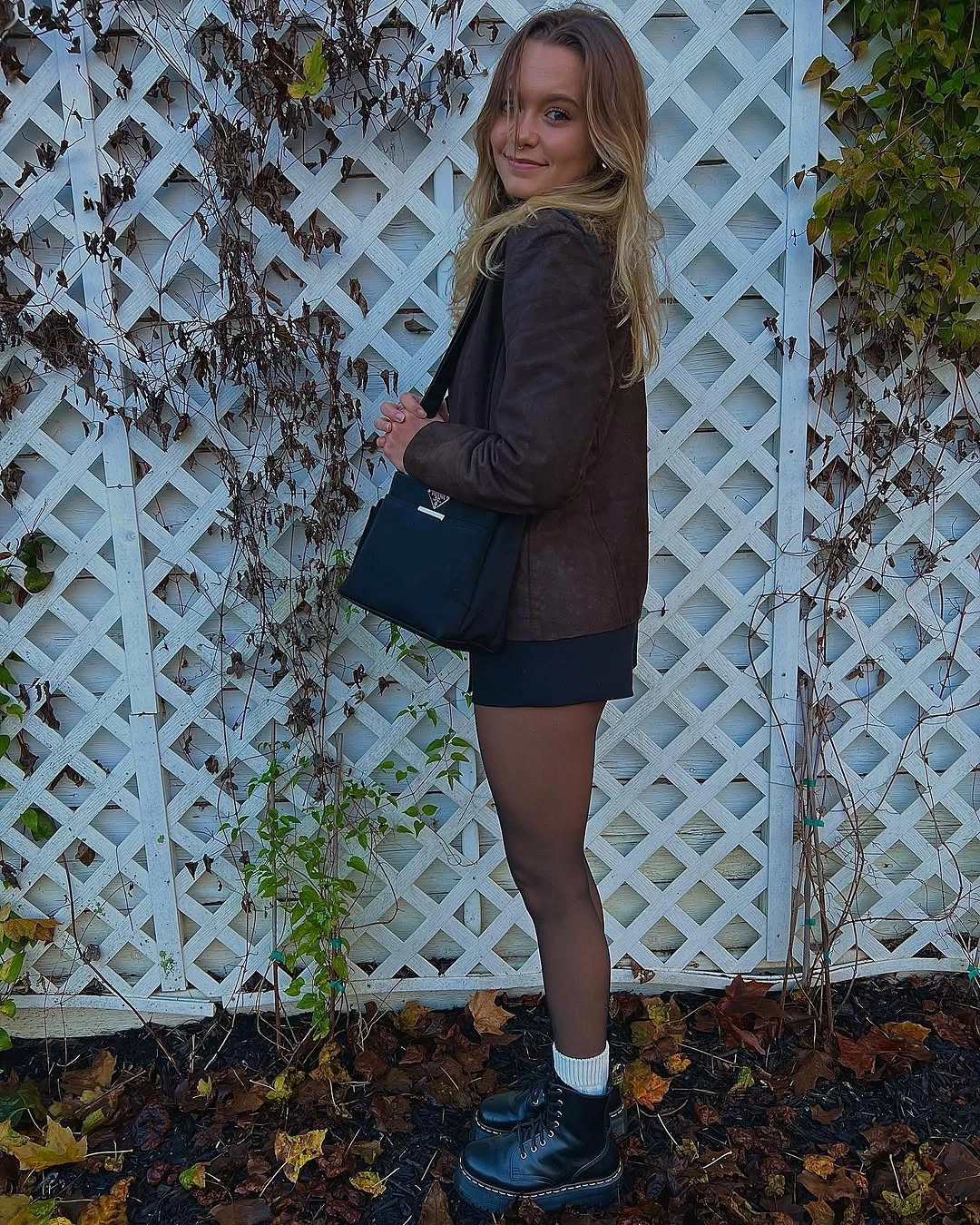 September outfits ideas 2026 Black Blazer Mini Look With Lace Up Boots