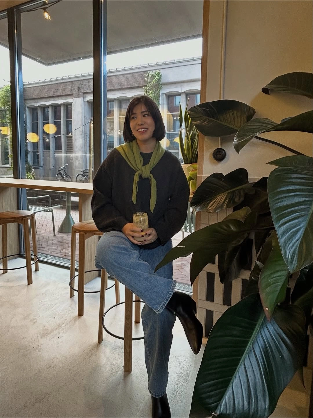 what are must-have fall outfits for 2026 Relaxed Coffee Shop Style with a Pop of Color