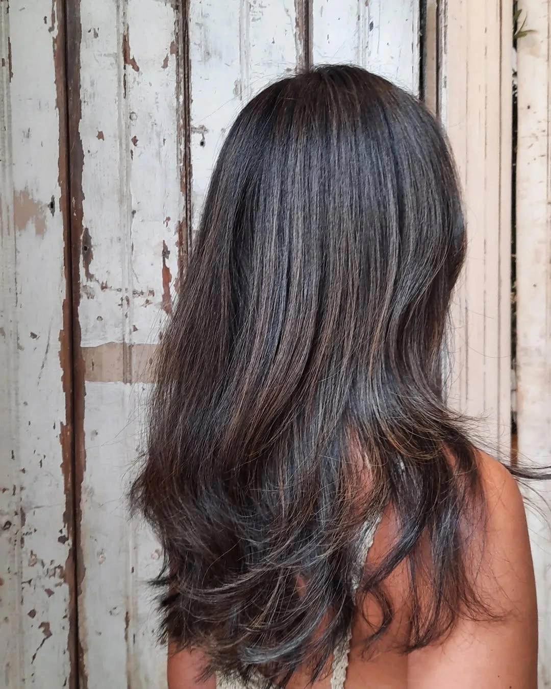 Medium brown layers with softly flipped ends