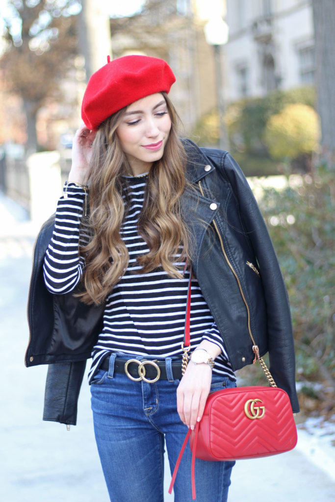 How To Style Berets + $29 Striped Tee You Need in Your Wardrobe - Lace & Lashes