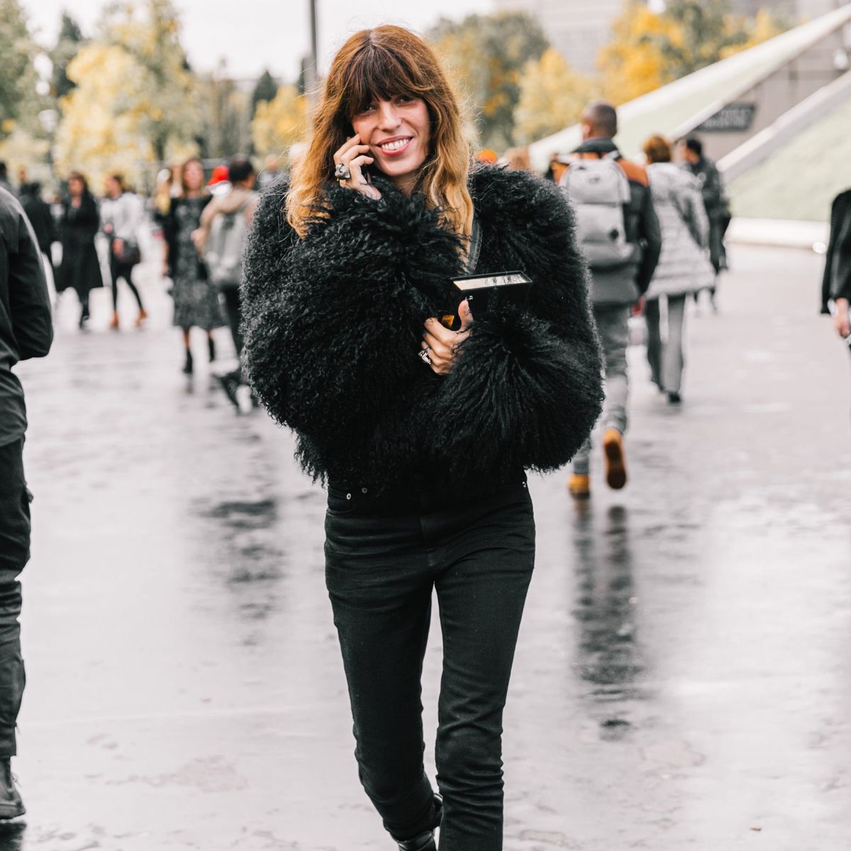 Textured Black Jacket for a Sleek, Casual Evening — Winter Going Out Outfits
