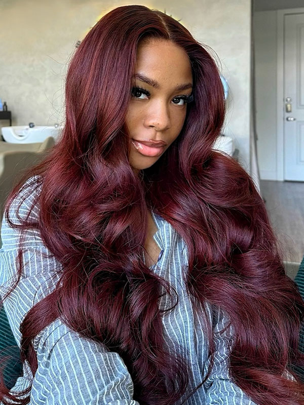 Deep Cherry Red With Cola Undertones Deep Cherry Red With Cola Undertones — Cherry Cola Hair Color