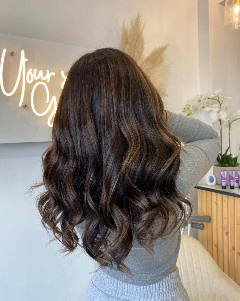 Dark Brown With Ash Blonde Balayage Dark Brown With Ash Blonde Balayage — Winter Balayage