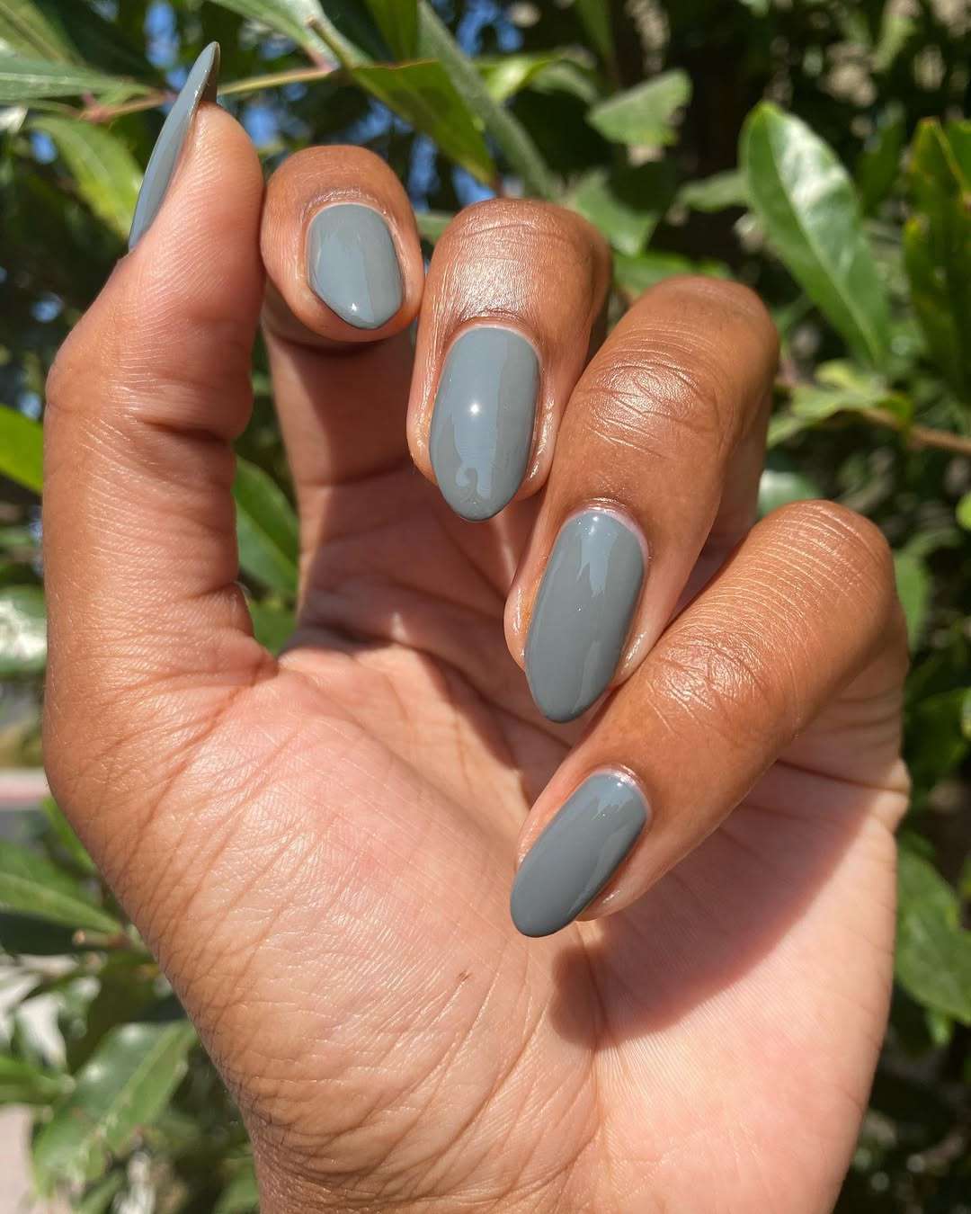 Sophisticated Solid Medium Grey Sophisticated Solid Medium Grey — Winter Nail Colors for Women Over 60