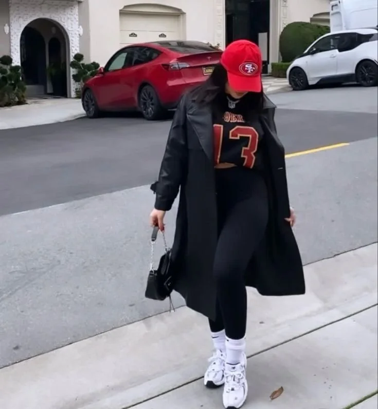 Trench Coat and Sneakers for a Polished Tailgate Look Trench Coat and Sneakers for a Polished Tailgate Look — Winter Tailgate Outfits