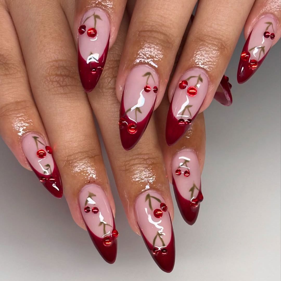 Cherry Nails Are the Cutest Manicure Trend to Try This Summer | Glamour