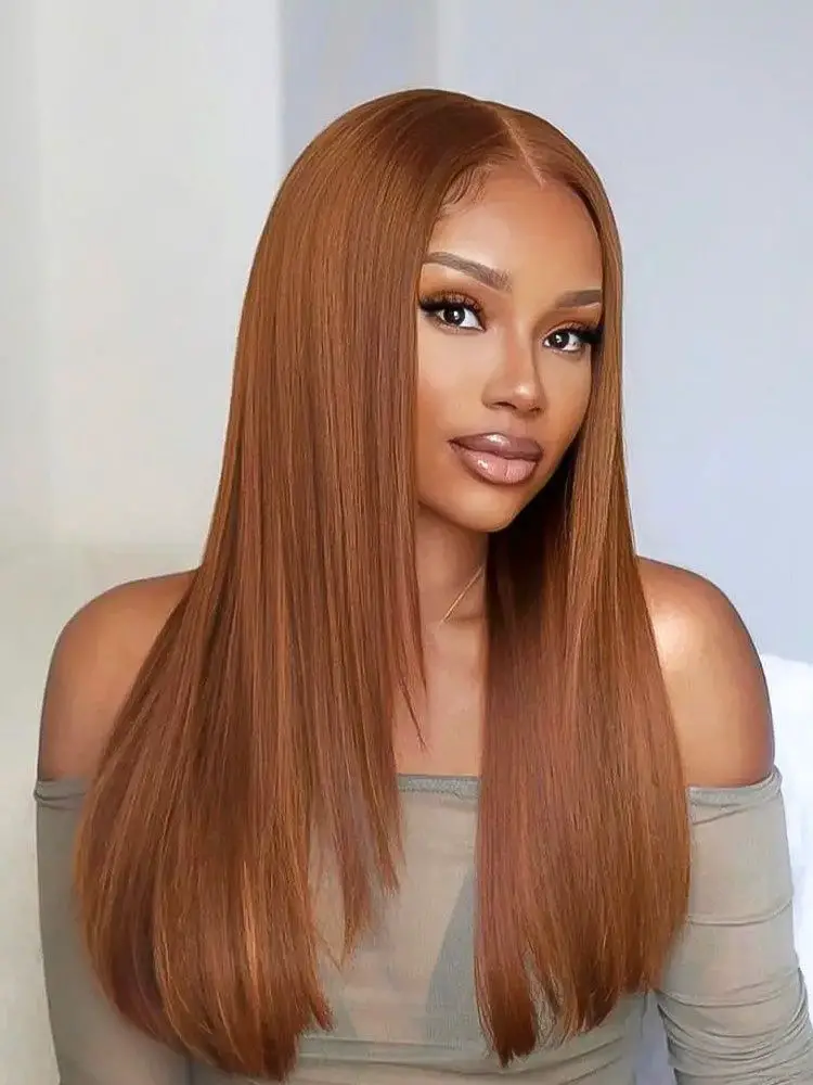 Chin-Length Lob with Ash Blonde Highlights Chin-Length Lob with Ash Blonde Highlights — Winter Brown Hair Colors