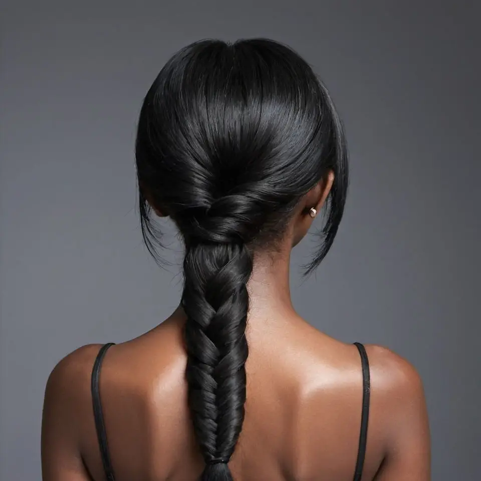 Air-Dried Dark Brown Waves — Winter Hair Colors for Black Women