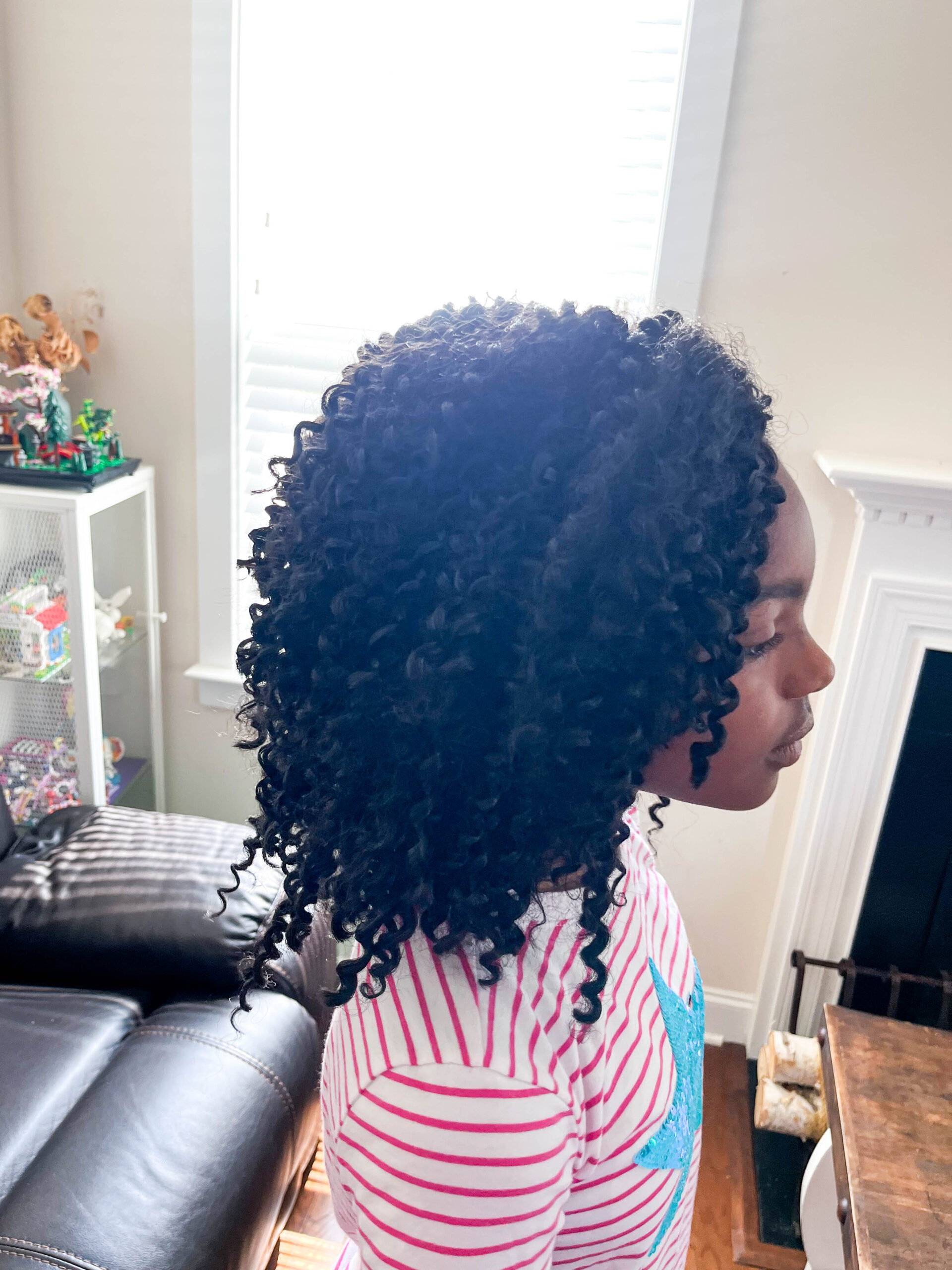 Layered Shoulder-Length Curls — Winter Hairstyles for Black Kids