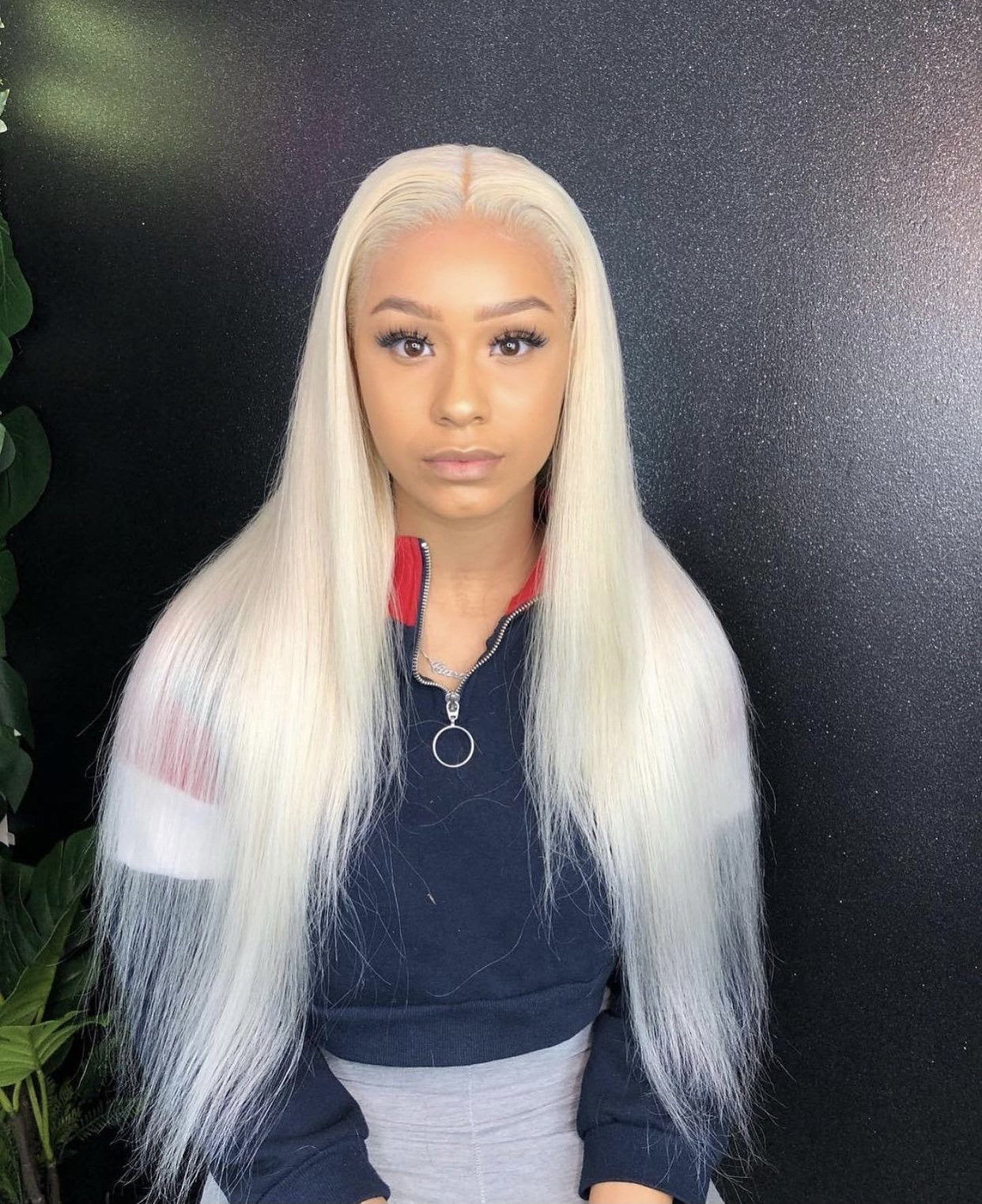 Ultra-Long Straight Platinum Blonde Ultra-Long Straight Platinum Blonde — Icy Blonde Hair