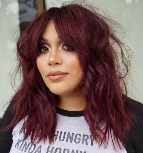 Dark Brown With Caramel Copper Highlights — Deep Winter Hair Color