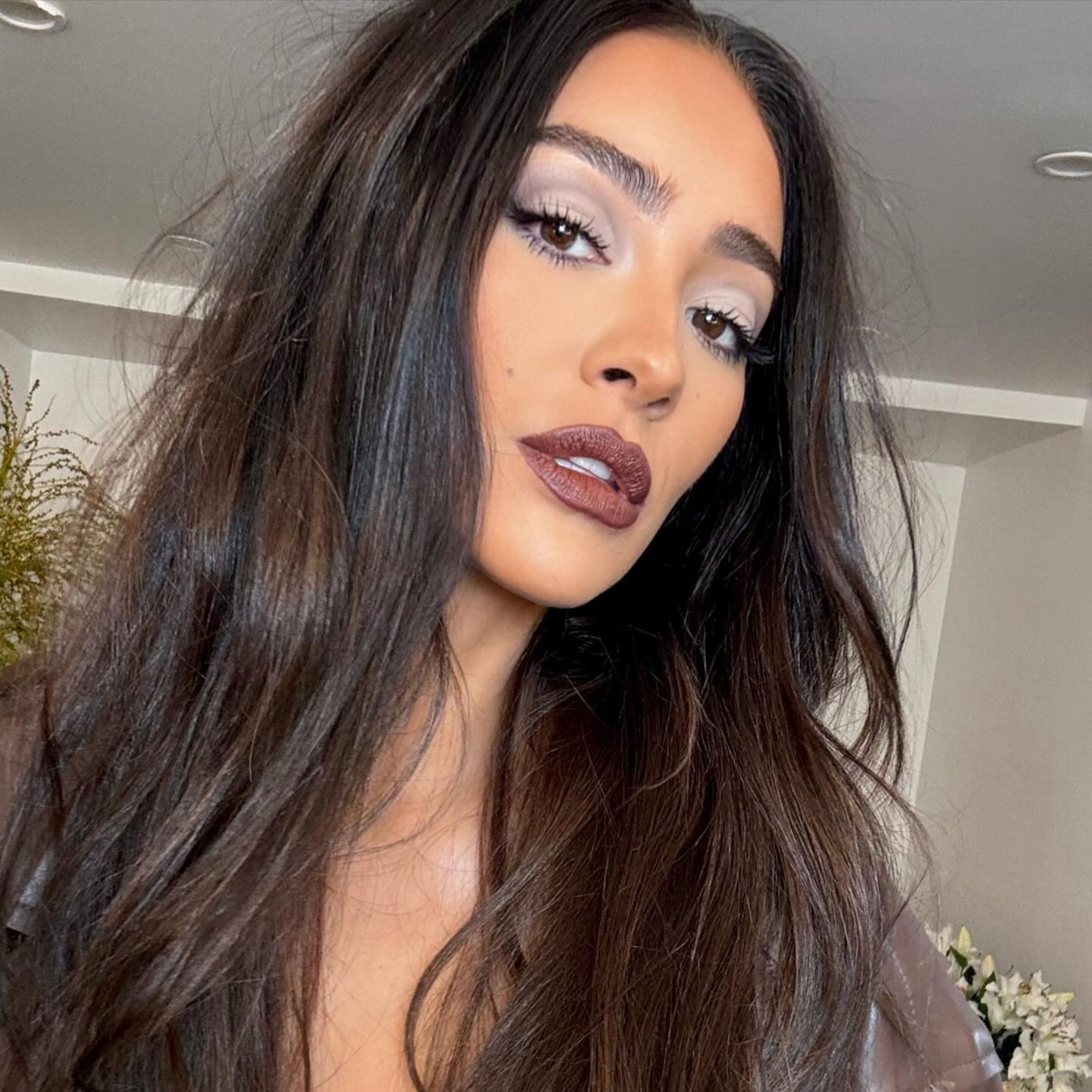 Voluminous Espresso With Cool Tones Voluminous Espresso With Cool Tones — Winter Hair Colors for Brown Eyes