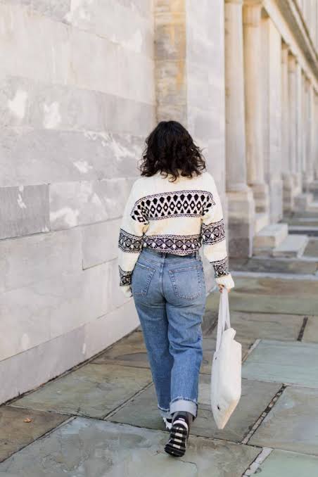 Fair Isle Sweater with Cuffed Jeans Fair Isle Sweater with Cuffed Jeans — Winter Outfits for Warm Weather