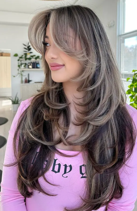 Ash Brown With Face-Framing Highlights Ash Brown With Face-Framing Highlights — Ash Brown Hair