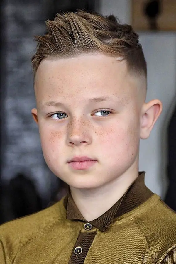 Textured Quiff With Fade Textured Quiff With Fade — Winter Haircuts for Boys