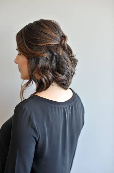 Chin Length Bob With Side Twist Chin Length Bob With Side Twist — Winter Date Night Hairstyles