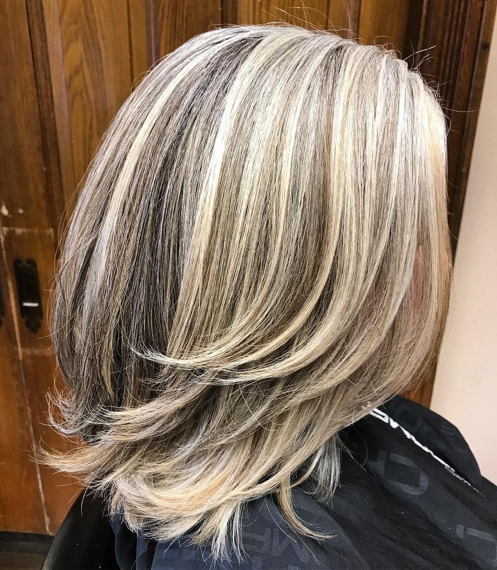 Layered Bob With Dimensional Highlights Layered Bob With Dimensional Highlights — Winter Hair Colors for Gray Hair