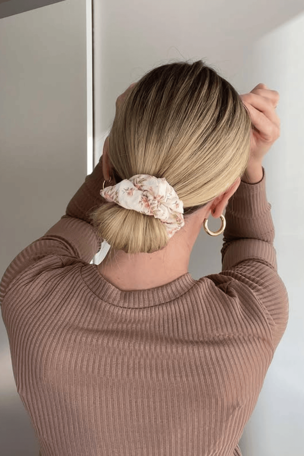 Uniform Blonde Sleek Low Bun — Winter Hairstyles for School