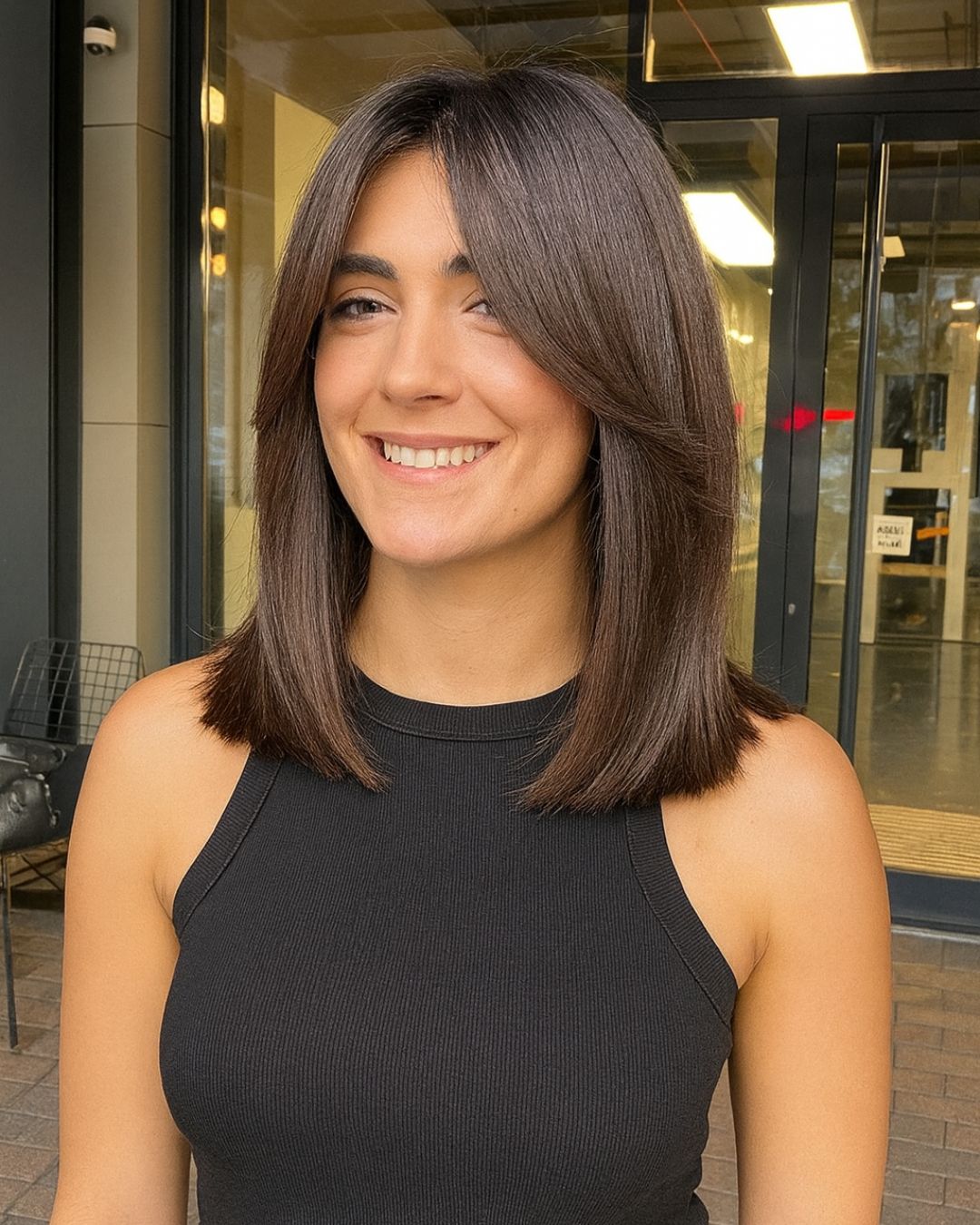 Collarbone Long Bob With Face-Framing Layers — Winter Haircuts for Women Over 40