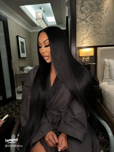 Layers Mid-Back Ultra-Sleek Jet Black Glossy Layers Mid-Back Ultra-Sleek Jet Black Glossy — Jet Black Hair