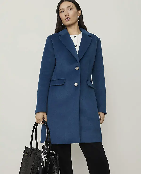 Fitted Wool-Blend Coat: Polished Winter Essential Fitted Wool-Blend Coat: Polished Winter Essential — Casual Winter Outfits